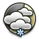 Partly cloudy Light rain and or snow